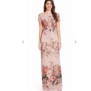 NWT Adrianna Pappell brocade column gown!
